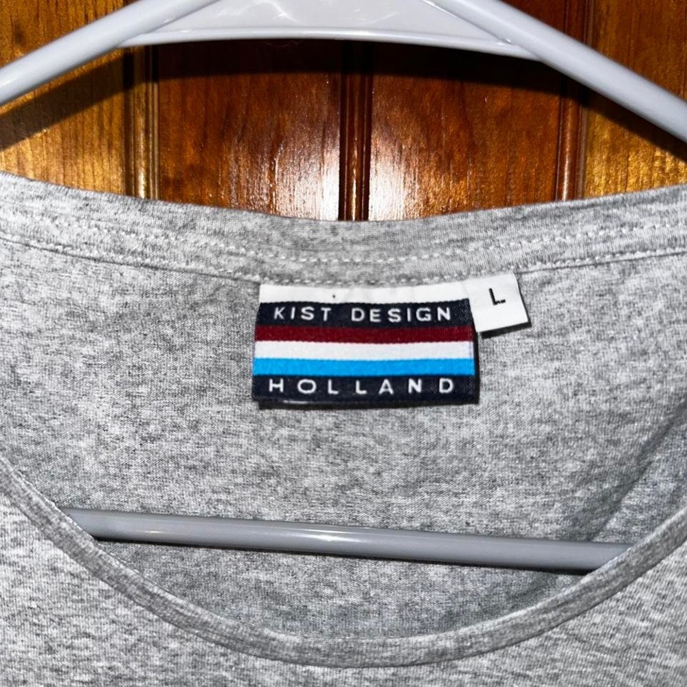 Gray Amsterdam bicycle bike t-shirt size large - Picture 2 of 3